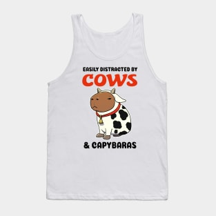 Easily Distracted by Cows and Capybaras Tank Top